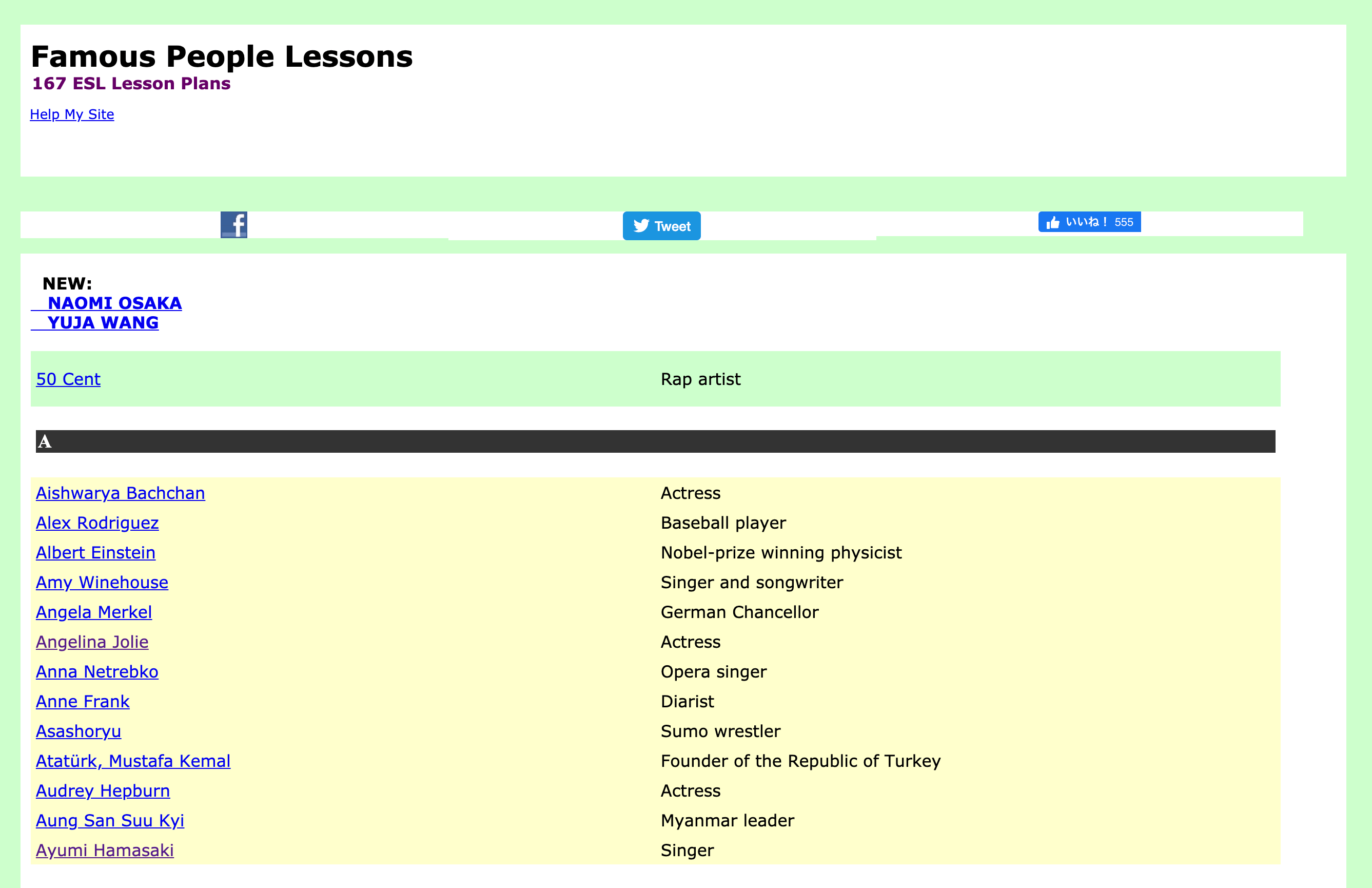 famous people lessons